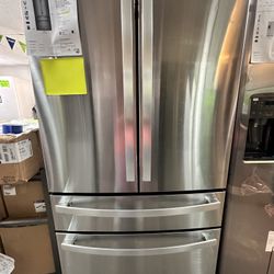 Ge Profile 28.7 Cu Ft Refrigerator With Warranty 
