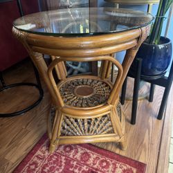 Rattan Coffee Table & End Table Set