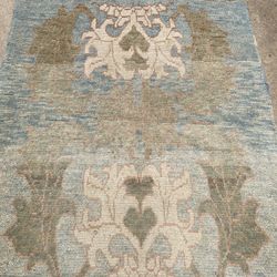 Antique Hand Knotted Donegal Rug With Rare Victorian Design 