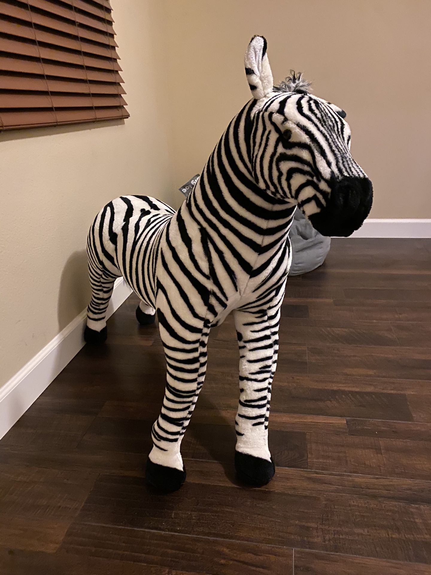 Large Stuffed Animal Zebra