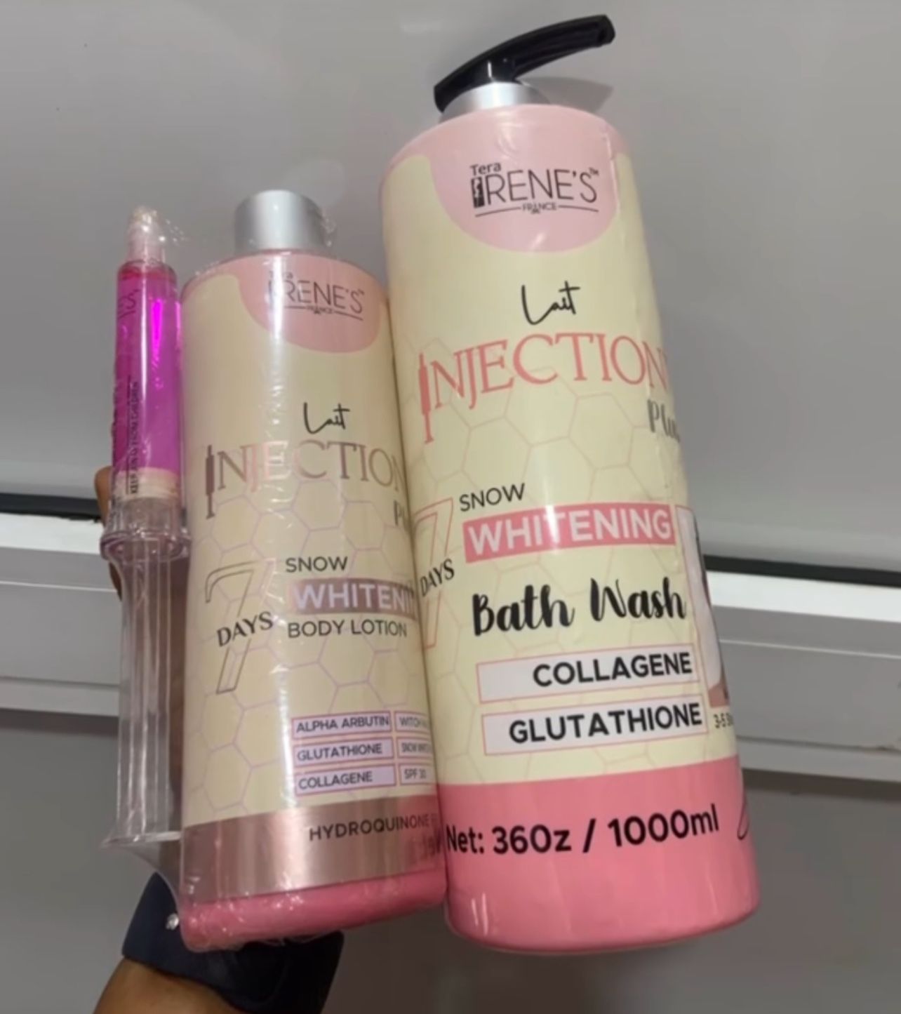 Lait Tera Irene's SNOW Whitening Body Lotion, Showel Gel 2in1 π―% Effective