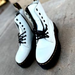 Doc Dr. Martins “Jadon” Platform White Size 8 Women 