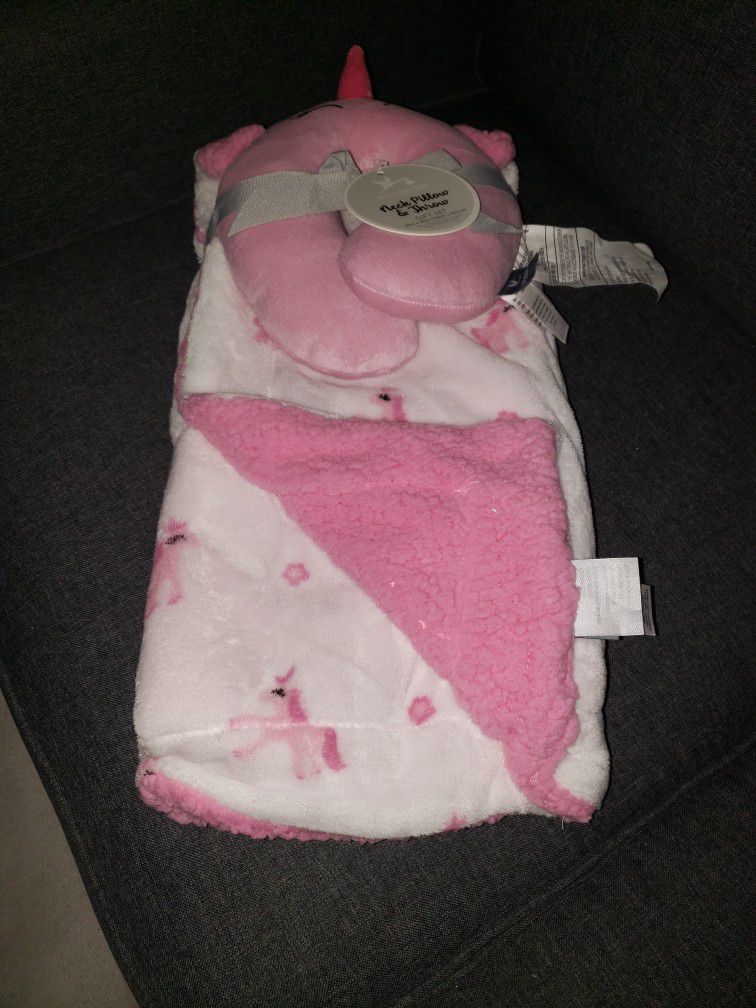 Baby Neck Pillow And Blanket Set