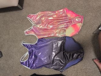 Metallic KB leotard for gymnastics