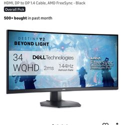34 Inch Dell Gaming Monitor