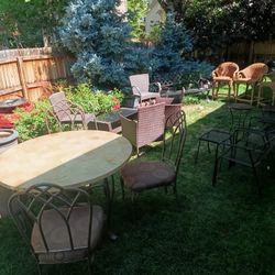 Outdoor Patio Furniture Sets Tables Chairs Benches+++