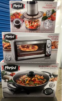 Toaster Oven, Electric Wok, & Food Processor