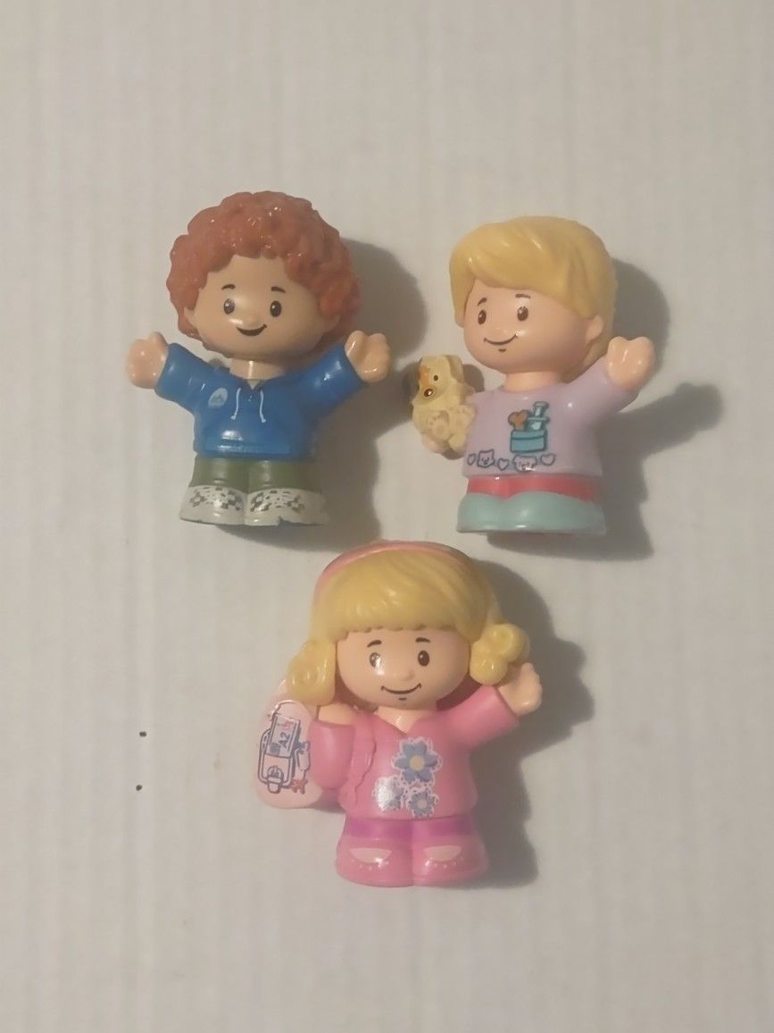 3 Fisher Price Little People Action Figures
