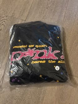 Black and Pink SP5DER hoodie