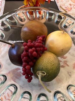 Decorative Artificial Faux Fruit with Red Grapes and Mixed Fruit Bundle