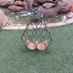 Decorative 8 Bottle Wine Rack