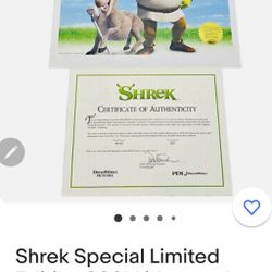 Dreamworks SHREK SPECIAL EDITION lithograph 