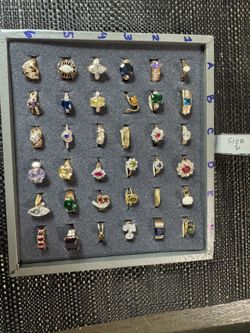 14k Gold Plated Rings (size 6)