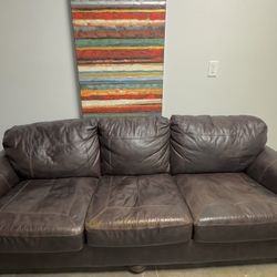 Leather sofa