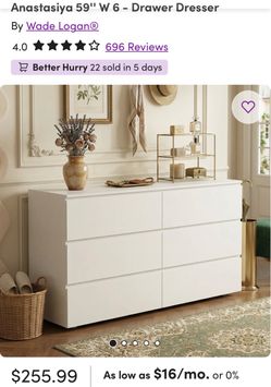 6 drawer dresser