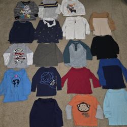 Baby Boy Clothes Size 18 Months Bundle of Shirts, Shorts, Pants, Romper, Etc. 


