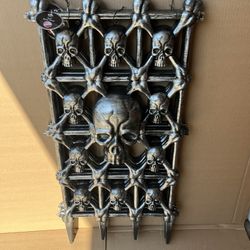 4 Skull Halloween Fences