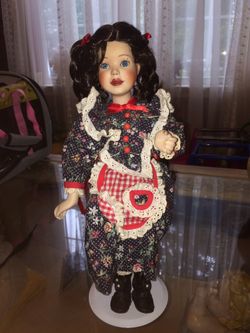 Porcelain doll 14 1/4” tall