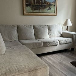 Beige Couch In Great Condition