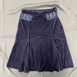 Marc Jacobs Velvet fit and flare Sequin midi skirt with size M