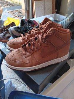 Nike Dunk High Brown Leather Sneakers