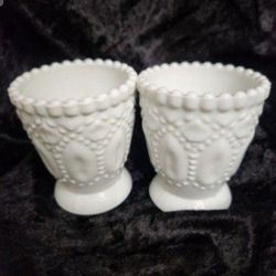 Milk Glass Votive Cups
