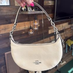 White Mini Coach Purse