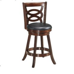 COSTWAY Bar Stools, Counter Height Dining Chair, Fabric Upholstered 360 Degree Swivel, PVC Cushioned Seat, Perfect for Dining and Living Room (Height 