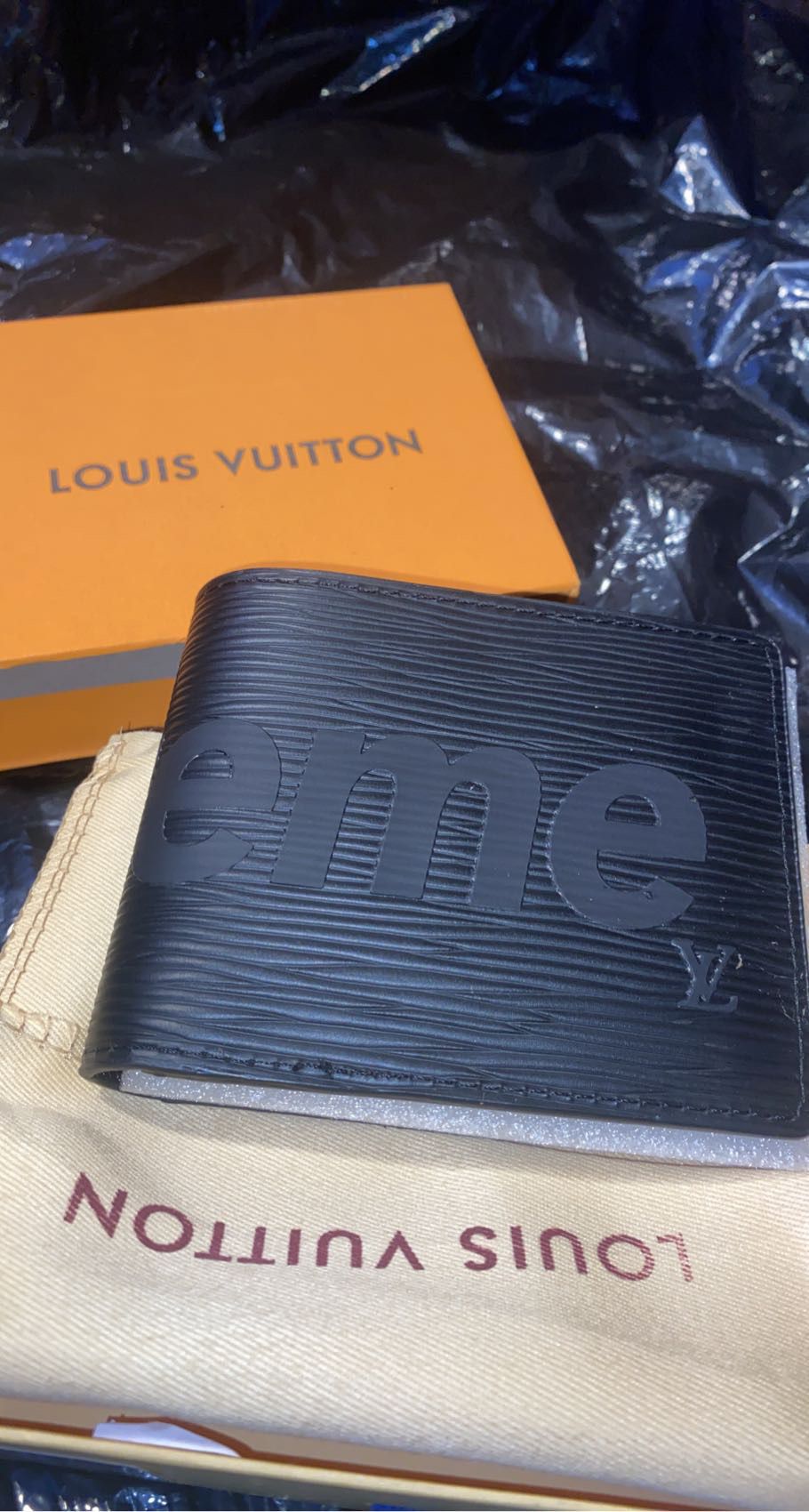 Blacked Out Supreme X Louis Vuitton Wallet 