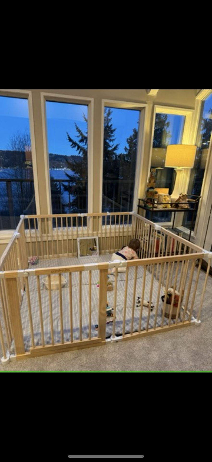 LIKE NEW Wood Playpen for Babies and Toddlers from Comfy Cubs