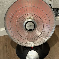 Presto Heat Dish Parabolic Electric Heater Black