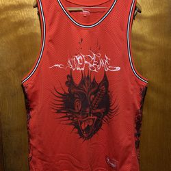 Supreme Mens XL SS20 Animal Basketball Jersey Red NEW