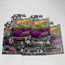 Hot Wheels Dia De Los Muertos Set Of 5 New Sealed 