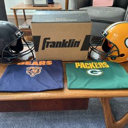 Franklin Sports NFL Kid's Bears & Packers Helmet & Jersey Sets 