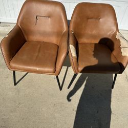 2 Leather Chairs