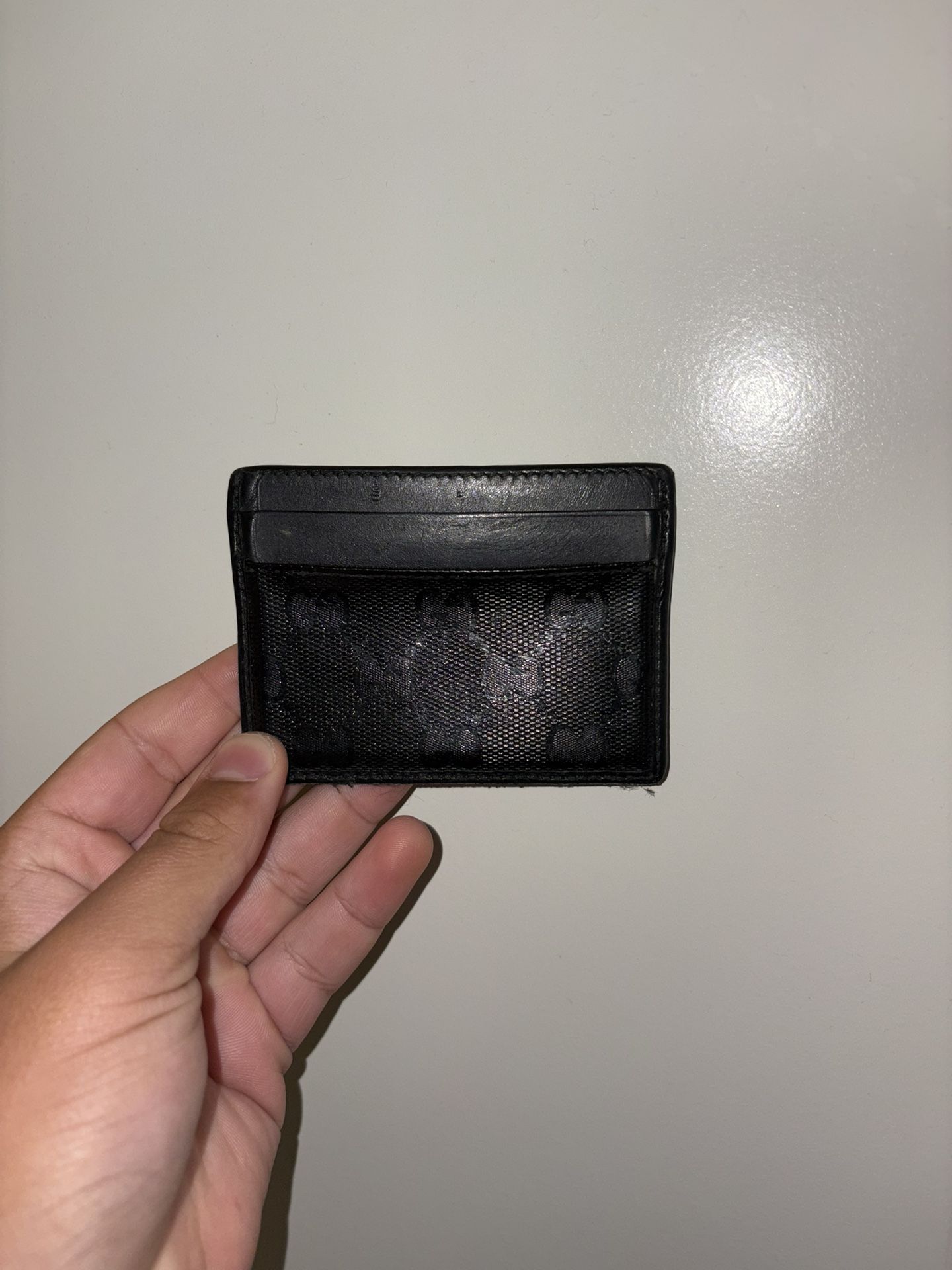 Black Leather Gucci Cardholder/Wallet