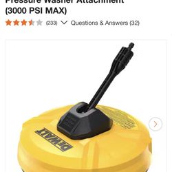 12 in. Rotating Driveway and Sidewalk Surface Cleaner Pressure Washer Attachment (3000 PSI MAX)