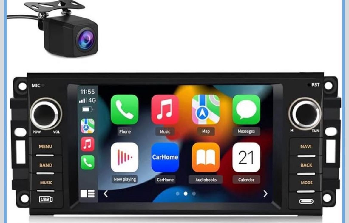 7” Double din Radio Jeep Wrangler JK Compass Patriot/ Chrysler/ Dodge RAM Charger 2GB+32GB