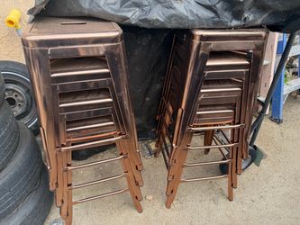 Metal barstools/counter height set of 8 $40 each