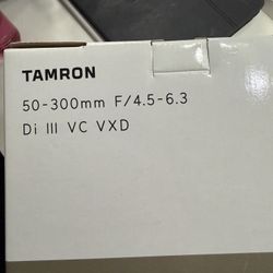 Tamron 50-300mm F/4.5-6.3 Di Ill VC VD for SONY E-MOUNT