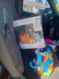 Outdoor Decoration Light Up Gift Boxes