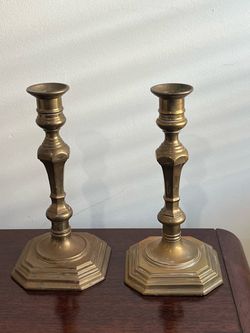 Pair of Matching Brass Candlesticks