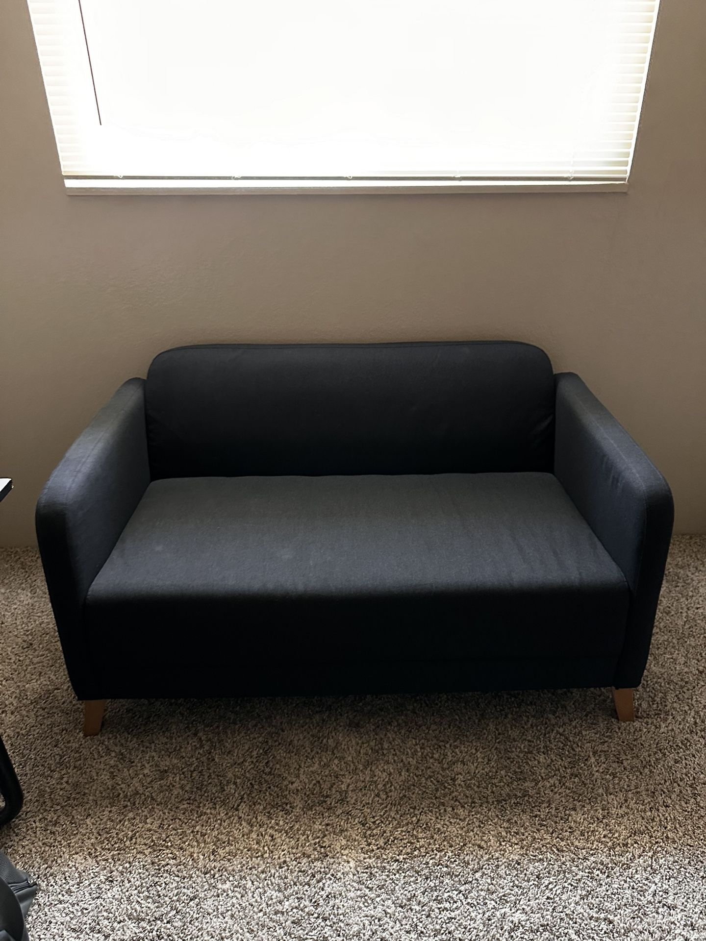 Cute Little Dark Blue Office Couch