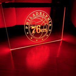 PHILADELPHIA 76ERS LED NEON LIGHT SIGN 8x12