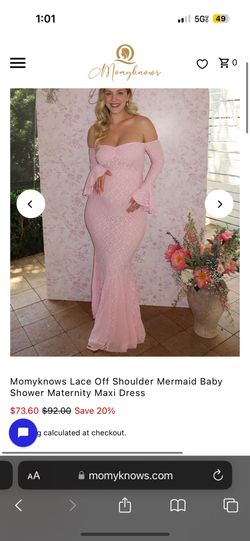 Mommy Knows Maternity Pink Dress 
