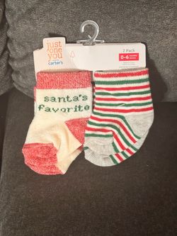 New 0-6 Months 2 Count Carter’s Just One You Socks