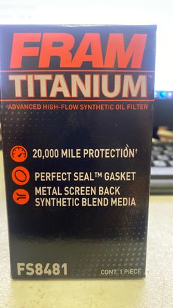 FRAM Titanium Synthetic Oil Filter FS8481