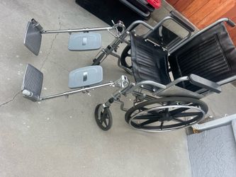 Standard Wheelchair with Elevating Leg Rests