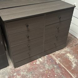 Gray 8 Drawer Dresser 