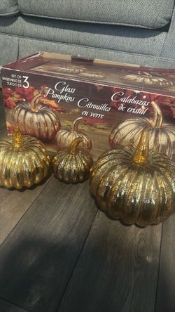 Glass pumpkins